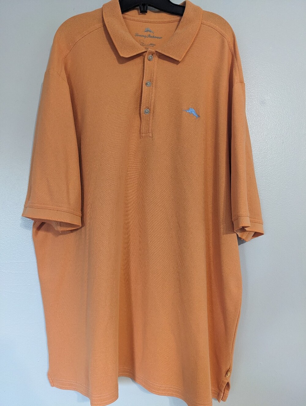Tommy Bahama Polo Shirt Mens 2XL Cotton Blend Short Sleeve Logo Jersey